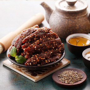 科尔沁 烧烤牛肉 牛肉干 105g *12件 91.4元包邮（需用券） ￥91