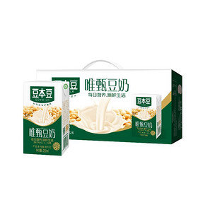 SOYMILK 豆本豆唯甄豆奶 250ml*24盒 *3件 66.36元包邮（双重优惠） ￥66