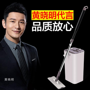 大卫 免手洗平板拖把 共2个拖布 99元