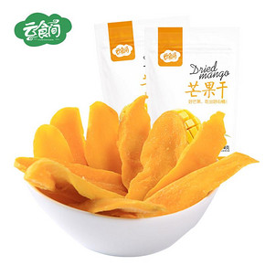 云食间-芒果干108g 芒果肉片蜜饯果干果脯干果零食小吃 15.9元