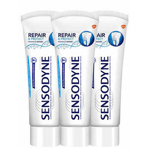 10点开始：SENSODYNE 舒适达 NovaMin 专业修复 抗敏感牙膏 100g 3支装 *2件 124元包