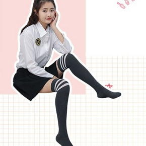 Langsha 浪莎 LF1012 长筒过膝小腿袜 低至6.57元 ￥7