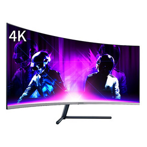 三星显示器 31.5英寸4K曲面屏U32R590CWC 吃鸡绘图办公显示屏 家用hdmi护眼台式