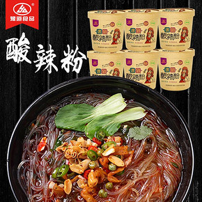 豫道食品 网红速食红薯酸辣粉6桶 19.9元