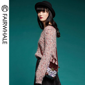 马克华菲（MARK FAIRWHALE） 428304022246 女士V领套头上衣 429元