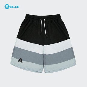 BALLIN 新款熟能生巧系列针织篮球运动短裤 促销价119