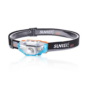 SUNREI山力士轻量户外头灯LED露营登山徒步夜跑头灯防水头戴式REE 109元