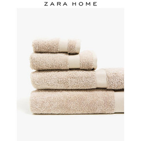 Zara Home 咖啡色棉质洗脸家用成人柔软毛巾纯棉舒适 48440013706 22元