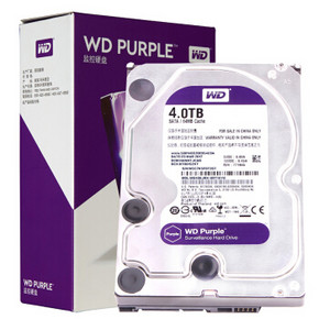 WD 西部数据 紫盘 SATA 64M 监控机械硬盘 4TB （WD40EJRX） 569元包邮 ￥569