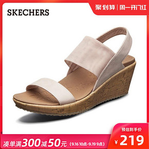 斯凯奇（SKECHERS） 31718 女士一字带坡跟鞋 279元