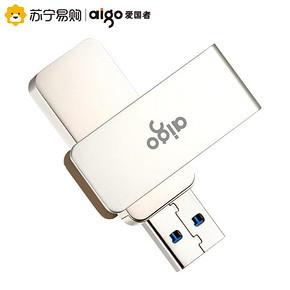 aigo 爱国者 U330 全金属旋转U盘 32G 电脑U盘 USB3.0高速传输 28.9元