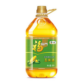 福临门 非转基因压榨玉米油 5L 44.9元