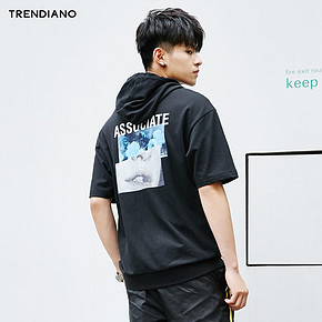 Trendiano 3GC202823P 男士连帽短袖T恤 125.3元