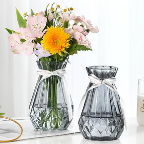 ￥7.8 乐之沭 彩色渐变玻璃花瓶 15cm*2