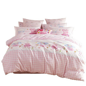 多喜爱新品四件套全棉儿童卡通套件小猪佩奇之童话梦想家 349元