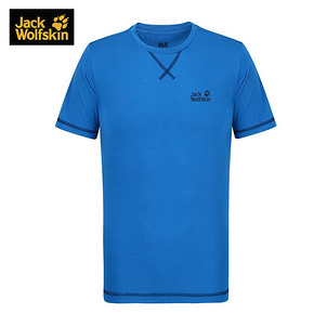 JACKWOLFSKIN狼爪男士夏季舒适圆领短袖功能T恤5010812/1801671 126元
