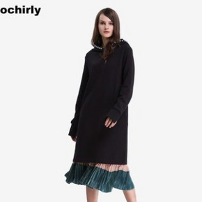 Ochirly 欧时力 1JZ3084810 女装连帽连衣裙 139元 ￥139
