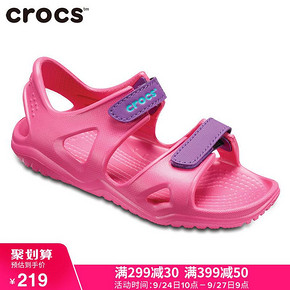 Crocs儿童凉鞋男女童沙滩鞋2019新款防滑轻便涉水鞋2-16岁|204988 219元