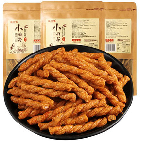 秦之恋 歪香咪手工小麻花网红零食小吃袋装散装香酥整箱休闲食品 23.8元