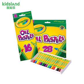 绘儿乐（Crayola） 油画棒系列炫彩蜡笔棒 16色 45元