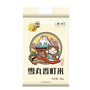 4日10:00 开抢：福临门 雪丸香小町米 5kg秋田小町 *3件 68.8元（合22.93元/件）