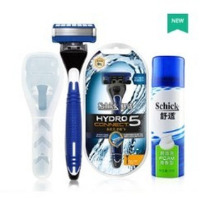 Schick 舒适 水次元5层刀片手动剃须刀（1刀架1刀头+旅行装须刨+刀盒） 68元包