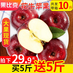 甘肃花牛苹果蛇果共带箱10斤 19.9元