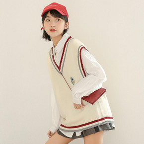 ￥59 迪悠 女士V领针织背心