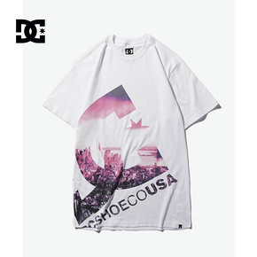 DCSHOECOUSA/DC 男运动白色潮夏款纯棉圆领短袖T恤5226J804-XMMB 149元
