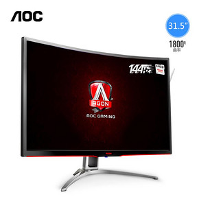 AOC 爱攻II AG322FCX 31.5英寸 电竞曲面显示器 144Hz 1699元