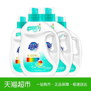 10点开始： 超能 花漾护色洗衣液（ 2kg*2+1kg*2 ） *2件109元（前1分钟，合54.5元