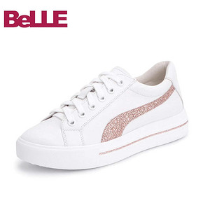 BeLLE 百丽 BURE9AM9 女款小白鞋 478元