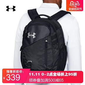 21日0点、双11预售： Under Armour 安德玛Hustle 4.0双肩背包 339元（需订金）