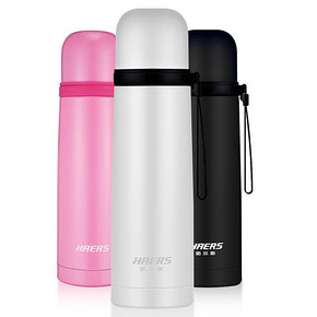 10点： HAERS 哈尔斯 LB-500F-6 不锈钢保温杯 500ml 19元包邮（前5000件）