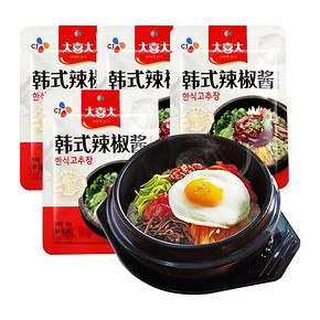 大喜大韩式辣椒酱3袋 韩国料理石锅拌饭酱下饭酸甜辣酱辣炒年糕酱 9.9元