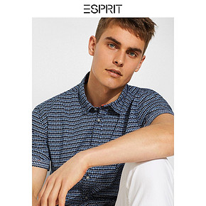 ESPRIT衬衫男短袖商务潮流纯棉男士衬衫夏季新款EDC059CC2F002 99元