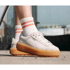 Puma Platform Trace 浅灰/生胶 实付到手459元