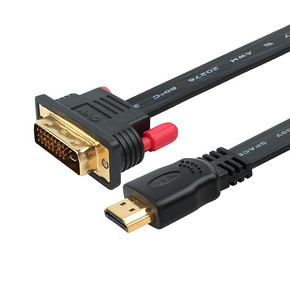 CYK HDMI转DVI公对公扁平线 高清电脑电视显示器 互转连接视频线 26.8元