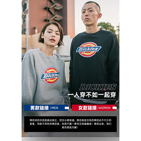 美国知名潮牌 Dickies 男女款印花logo圆领卫衣 189元双11预售到手价 定金30元