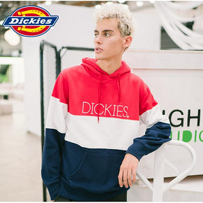 Dickies 撞色拼接绣花卫衣 DK005060 立减220，到手只需279