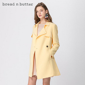 bread n butter2019春季女装新品西装翻领时尚宽松风衣 449元