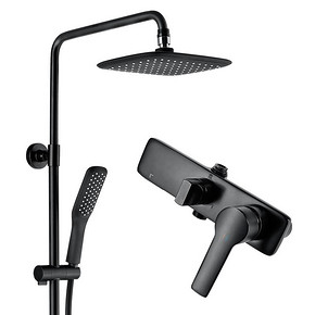 历史低价、双11预售： KEGOO 科固 K04022 黑色淋浴花洒套装 479元包邮（需50订