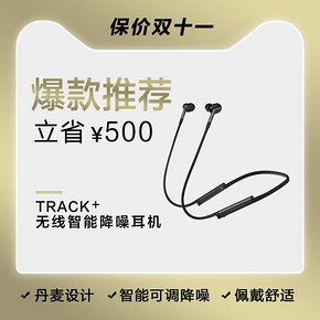 LIBRATONE 小鸟音响 TRACK+ 入耳式蓝牙主动降噪耳机 黑色 998元