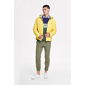 美国 NAUTICA 诺帝卡 男士防泼水连帽羽绒服男 489元双11预售到手价 定金50元