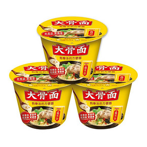 ￥6 白象大骨面方便面大骨面106g*3桶泡面方便速食