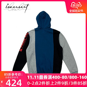 INNERSECT潮牌 10.DEEP 2019春秋新品时尚街头撞色印花连帽卫衣男 424元