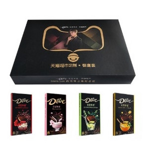 88VIP：德芙 奇思妙感巧克力 李宇春定制礼盒 120g *4件 103元包邮（双重优惠）