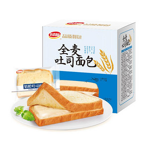 达利园糕点全麦吐司面包酸奶味675g休闲食品早餐夹心口袋面包整箱 *2件 44.86