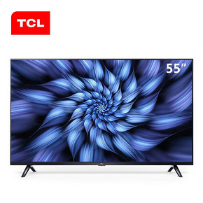 历史低价：TCL 55V2 55英寸 4K 液晶电视 1599元包邮（下单立减） ￥1599