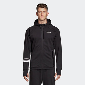 阿迪达斯官网adidas 男装运动型格连帽针织夹克外套DT8994 DU0437 209元